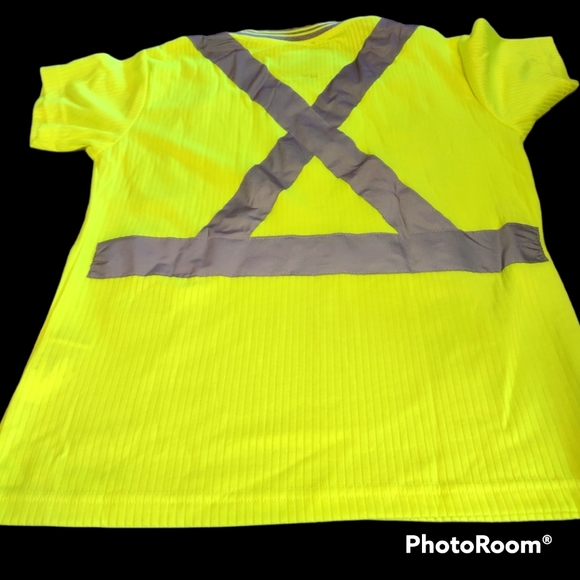 Women's Ribbed Heavy Hi Vis Tee - Picture 2 of 4